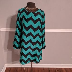 Size M | Teal and Black Dress
